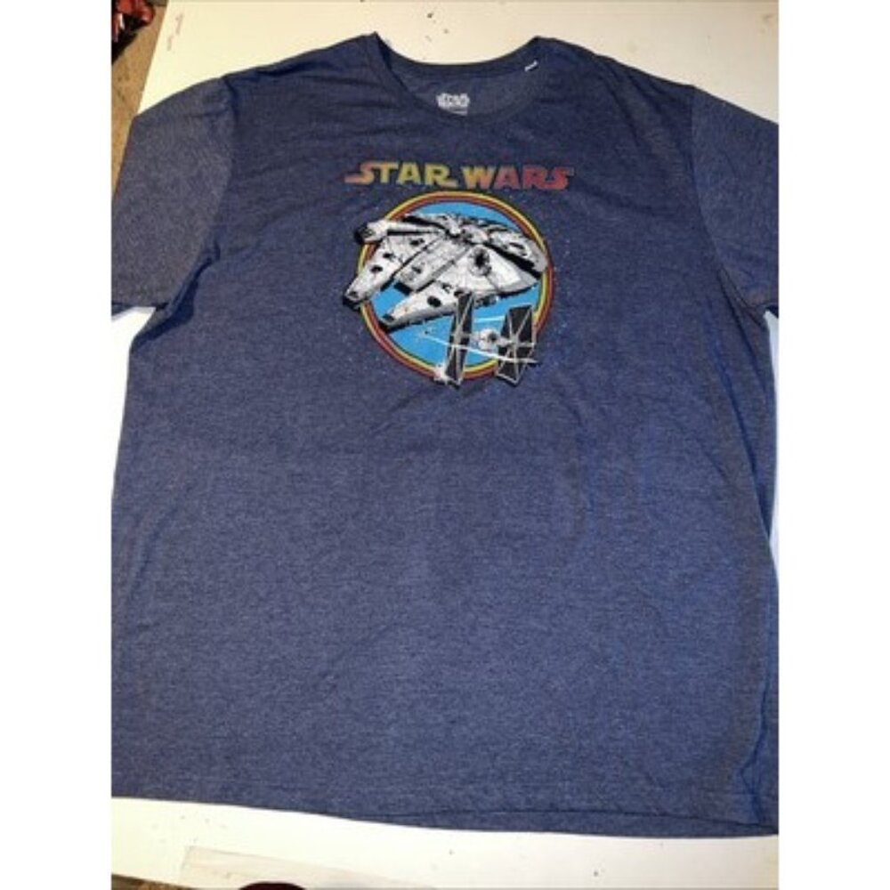 Star Wars Men's 4XLT Fifth Sun Lucasfilm Ltd T-Shirt Blue
